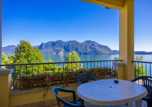 Balcony with lake view